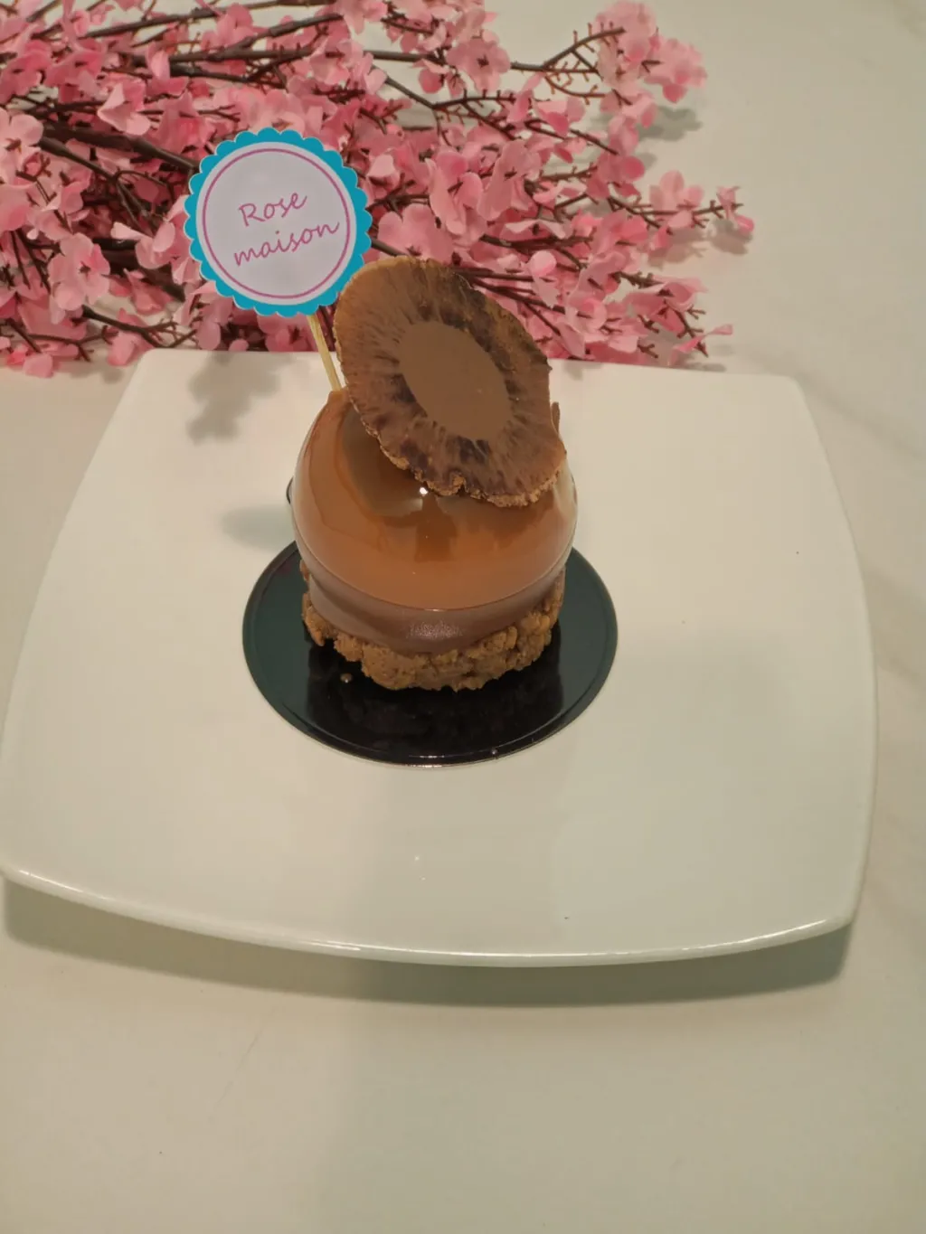 كيك كراميل شوكولا